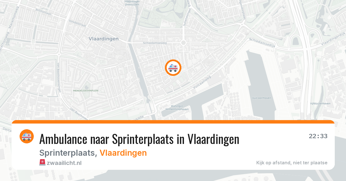 Ambulance naar Sprinterplaats in Vlaardingen — 8 feb 2026