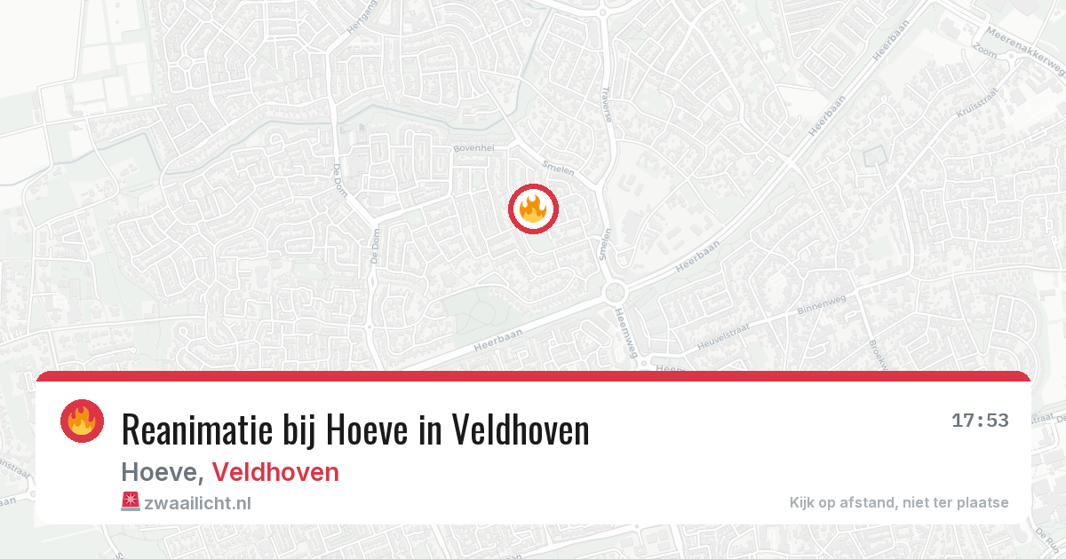 Reanimatie bij Hoeve in Veldhoven — 14 apr 2026
