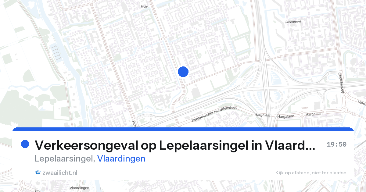 Verkeersongeval op Lepelaarsingel in Vlaardingen — 24 jan 2026