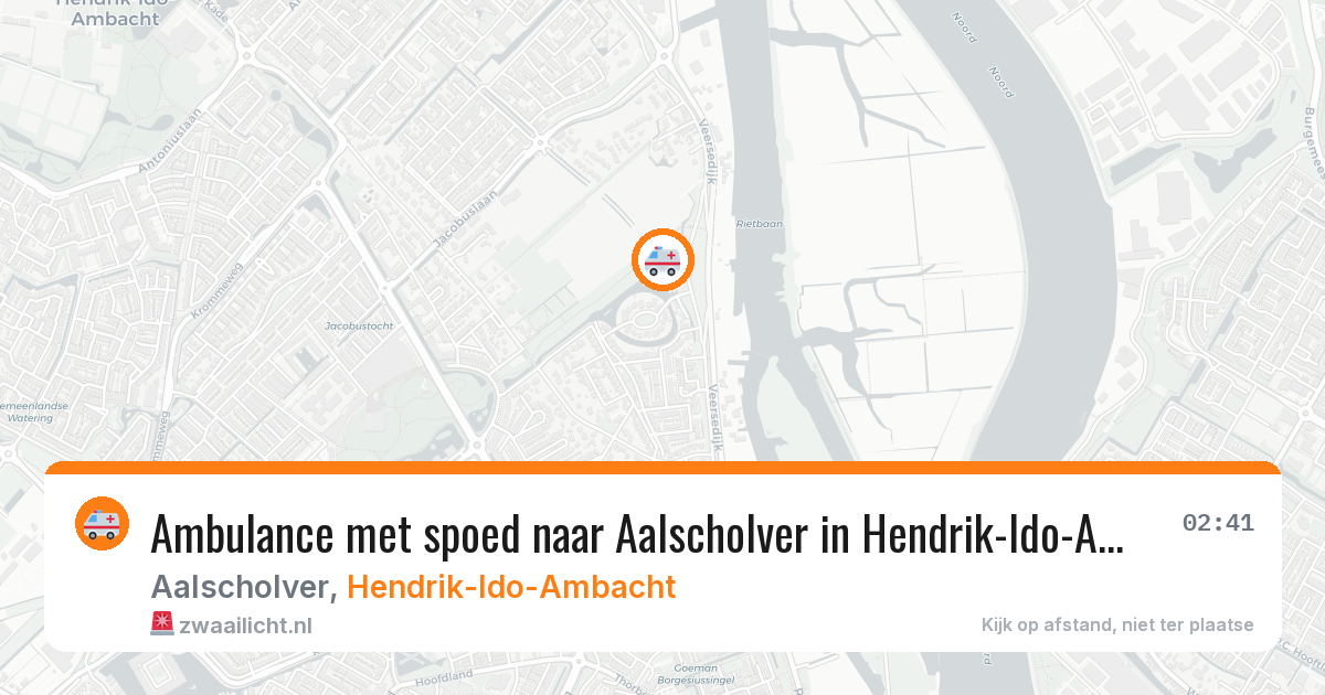 Ambulance met spoed naar Aalscholver in Hendrik-Ido-Ambacht — 9 jun 2026