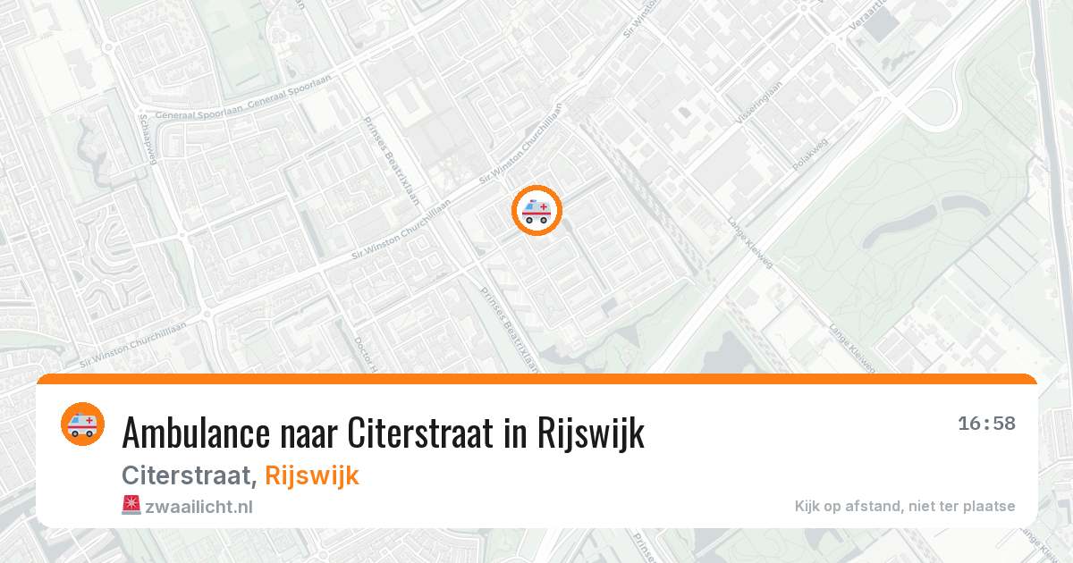 Ambulance naar Citerstraat in Rijswijk — 15 jul 2026