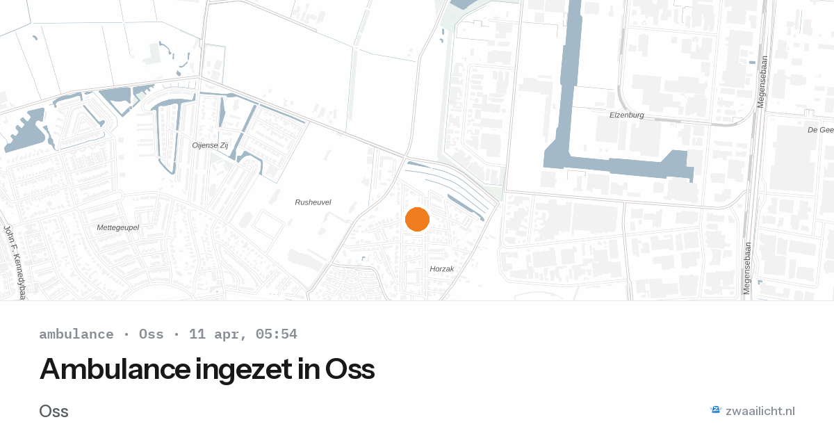 Ambulance ingezet in Oss — 6 feb 2026