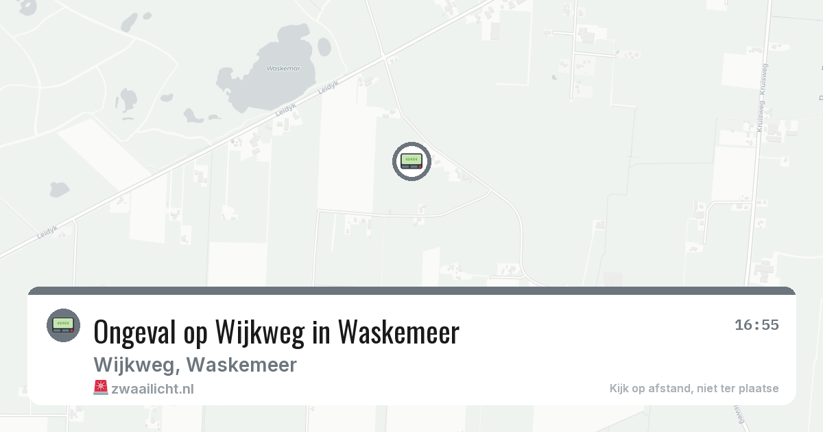 Ongeval op Wijkweg in Waskemeer — 6 mrt 2026