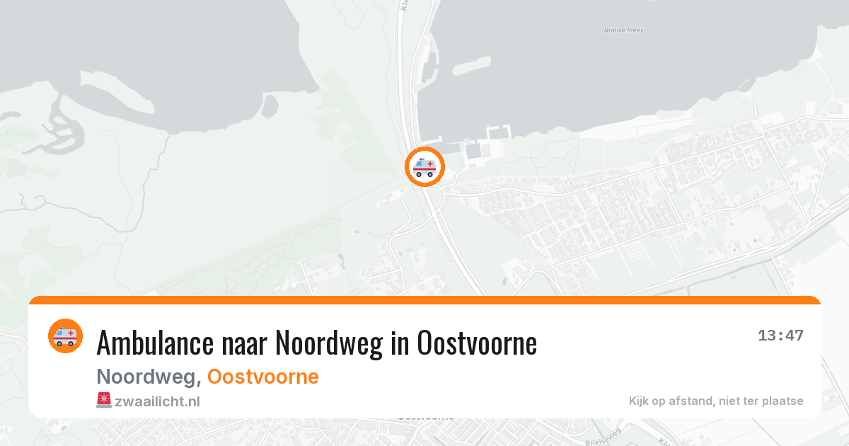 Ambulance naar Noordweg in Oostvoorne — 9 aug 2026