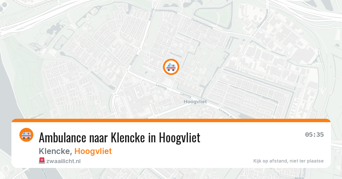 Ambulance naar Klencke in Hoogvliet — 29 jan 2026