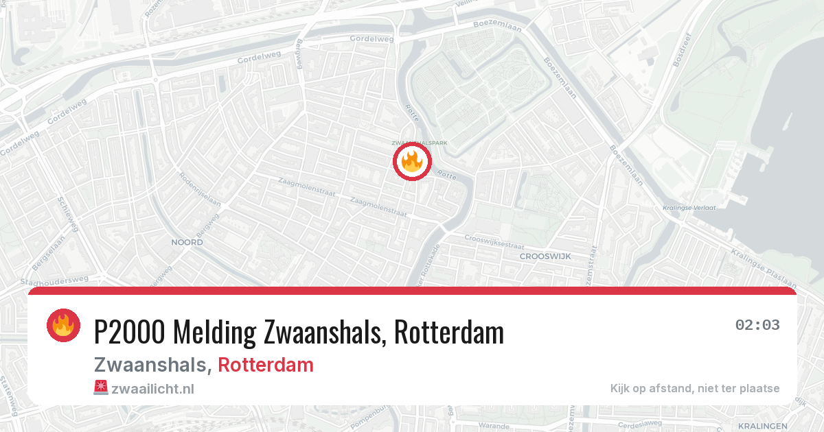 P2000 Melding Zwaanshals, Rotterdam — 8 jun 2026