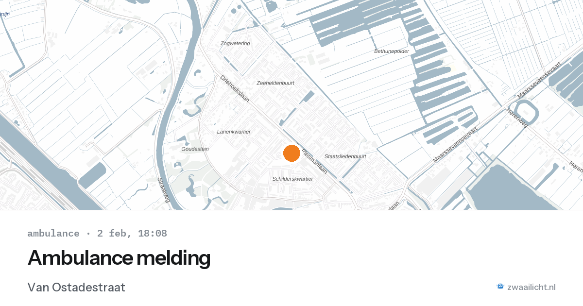 Ambulance melding — 2 feb 2026