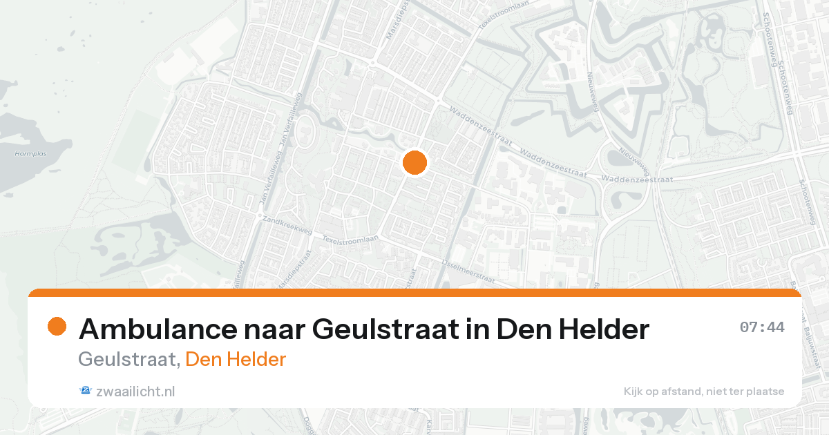 Ambulance naar Geulstraat in Den Helder — 26 mei 2026