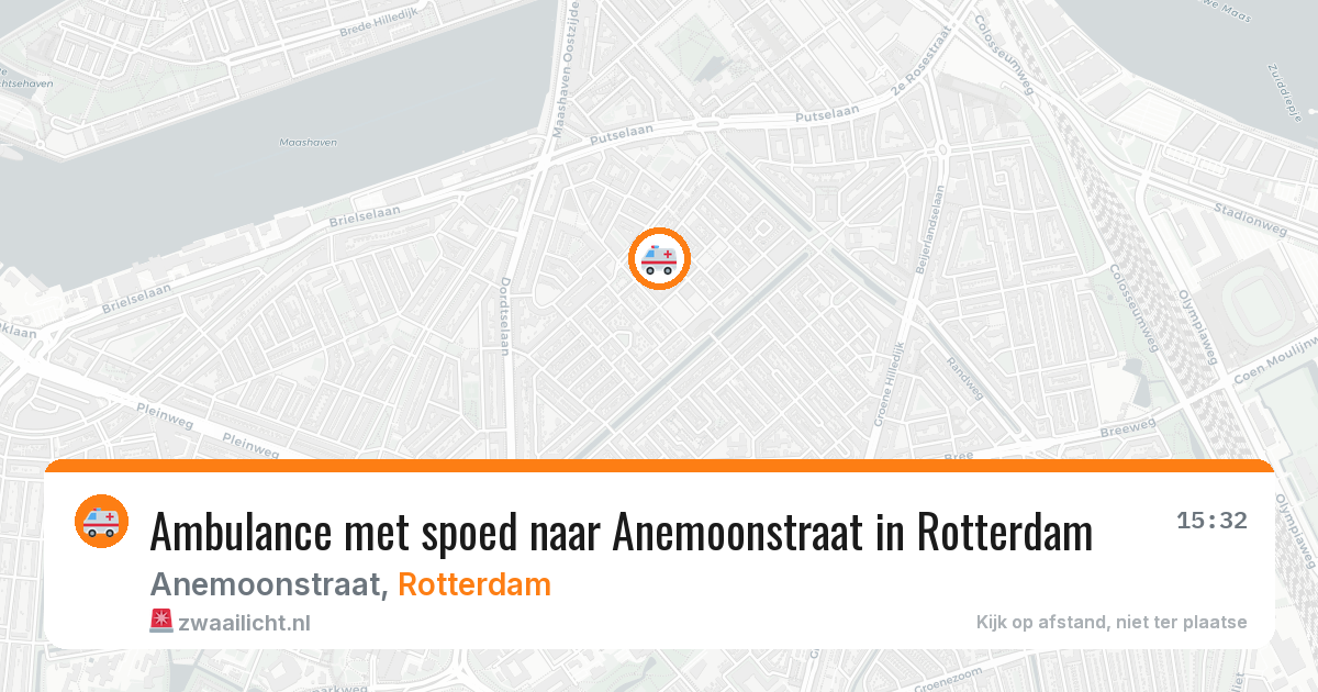 Ambulance met spoed naar Anemoonstraat in Rotterdam — 11 mrt 2026