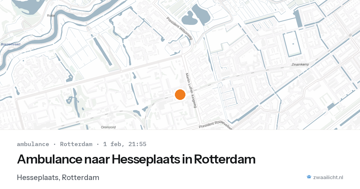 Ambulance naar Hesseplaats in Rotterdam — 1 feb 2026