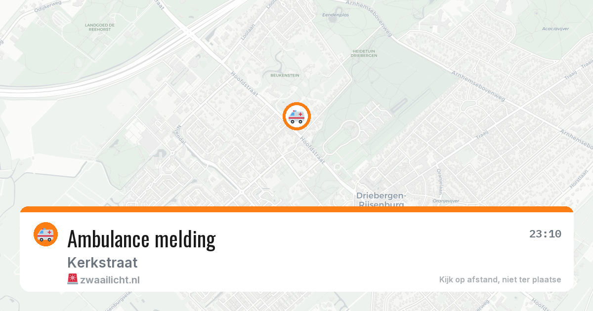 Ambulance melding — 24 jan 2026