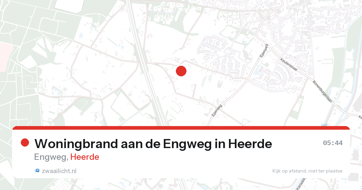 Woningbrand aan de Engweg in Heerde — 28 aug 2026