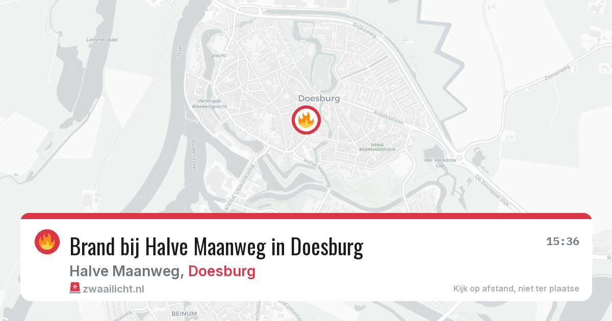 Brand bij Halve Maanweg in Doesburg — 12 apr 2026