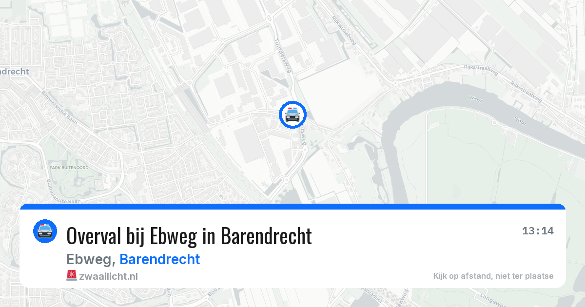 Overval bij Ebweg in Barendrecht — 20 apr 2026