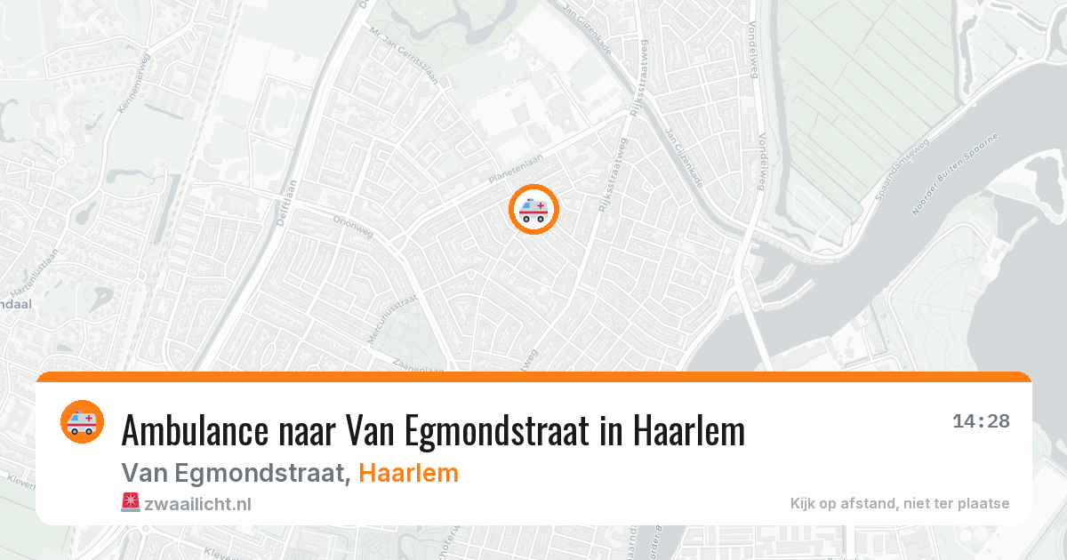 Ambulance naar Van Egmondstraat in Haarlem — 11 aug 2026