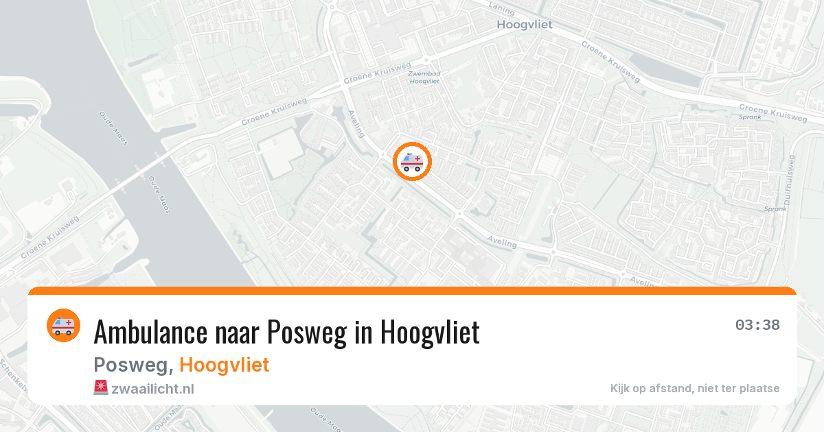 Ambulance naar Posweg in Hoogvliet — 10 apr 2026