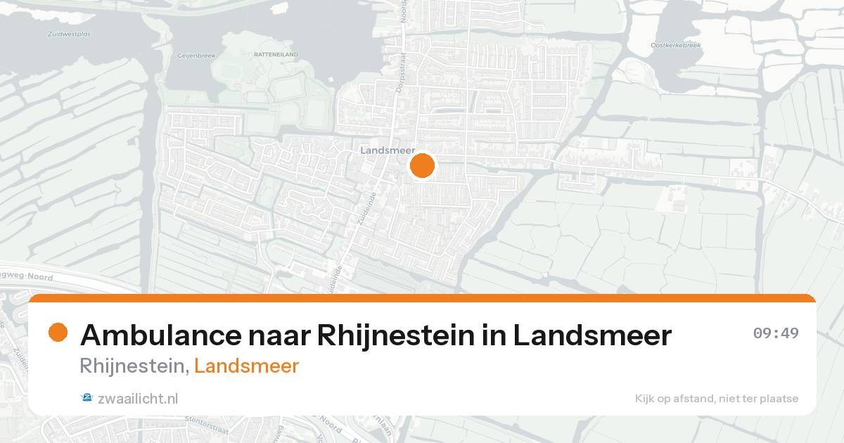 Ambulance naar Rhijnestein in Landsmeer — 19 mei 2026