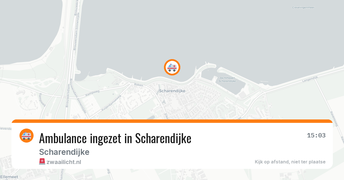 Ambulance ingezet in Scharendijke — 17 mei 2026