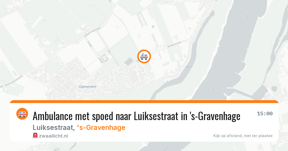 Ambulance met spoed naar Luiksestraat in 's-Gravenhage — 29 mrt 2026