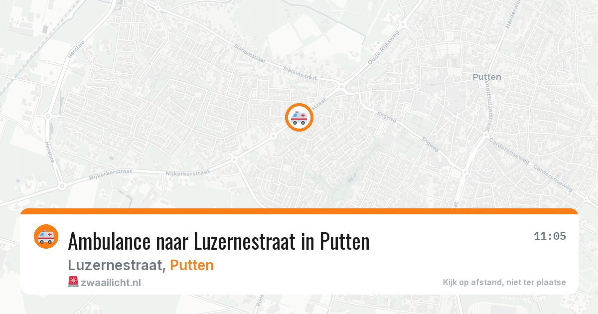 Ambulance naar Luzernestraat in Putten — 23 jul 2026