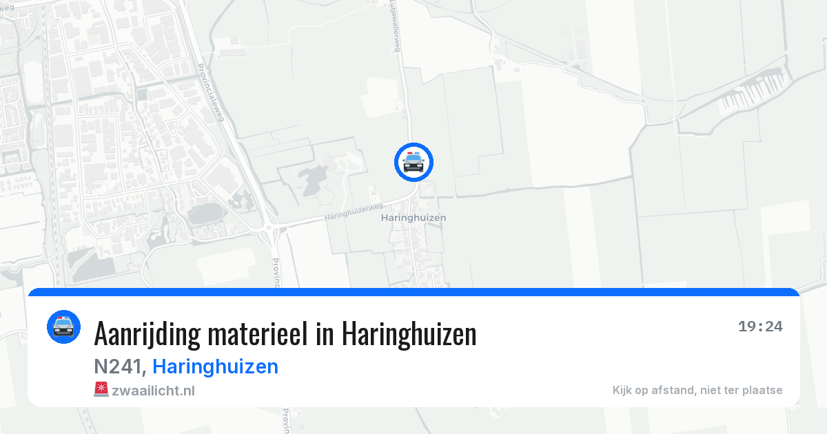 Aanrijding materieel in Haringhuizen — 26 mrt 2026