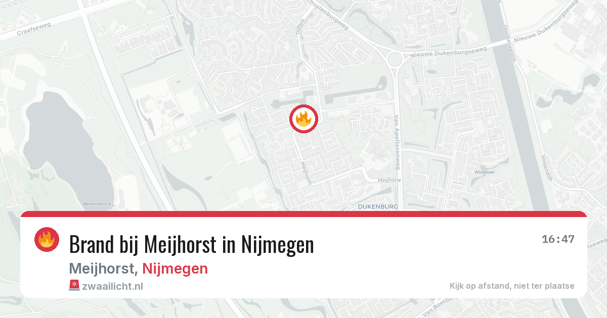 Brand bij Meijhorst in Nijmegen — 19 jun 2026