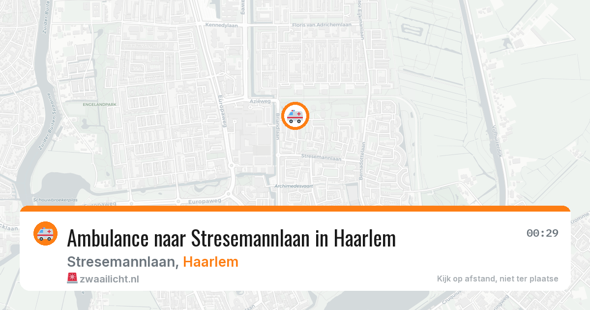 Ambulance naar Stresemannlaan in Haarlem — 24 apr 2026