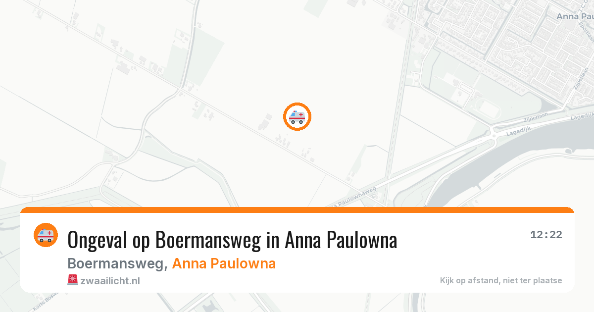 Ongeval op Boermansweg in Anna Paulowna — 6 mrt 2026