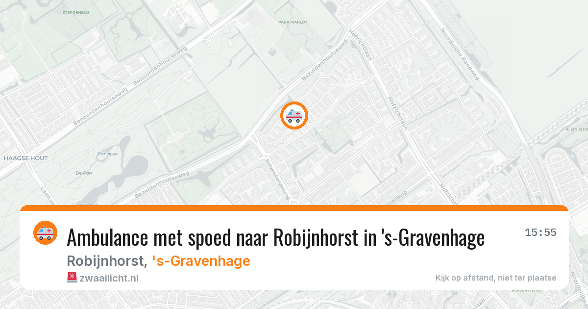 Ambulance met spoed naar Robijnhorst in 's-Gravenhage — 27 mrt 2026