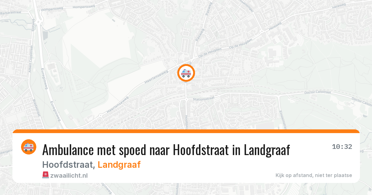 Ambulance met spoed naar Hoofdstraat in Landgraaf — 19 jun 2026