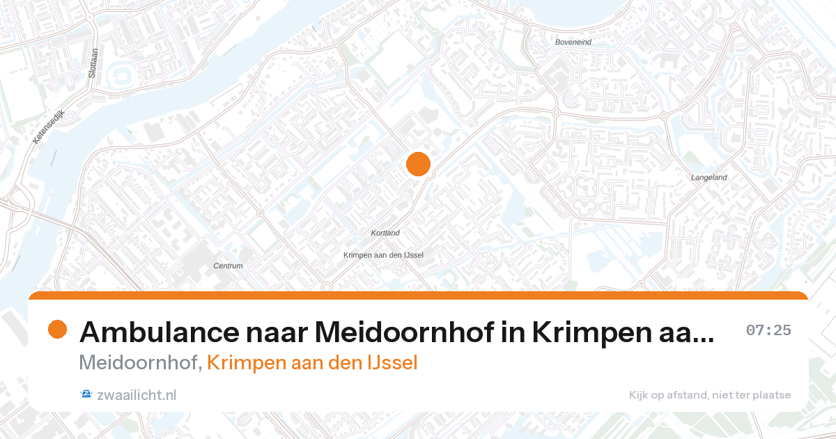 Ambulance naar Meidoornhof in Krimpen aan den IJssel — 7 feb 2026