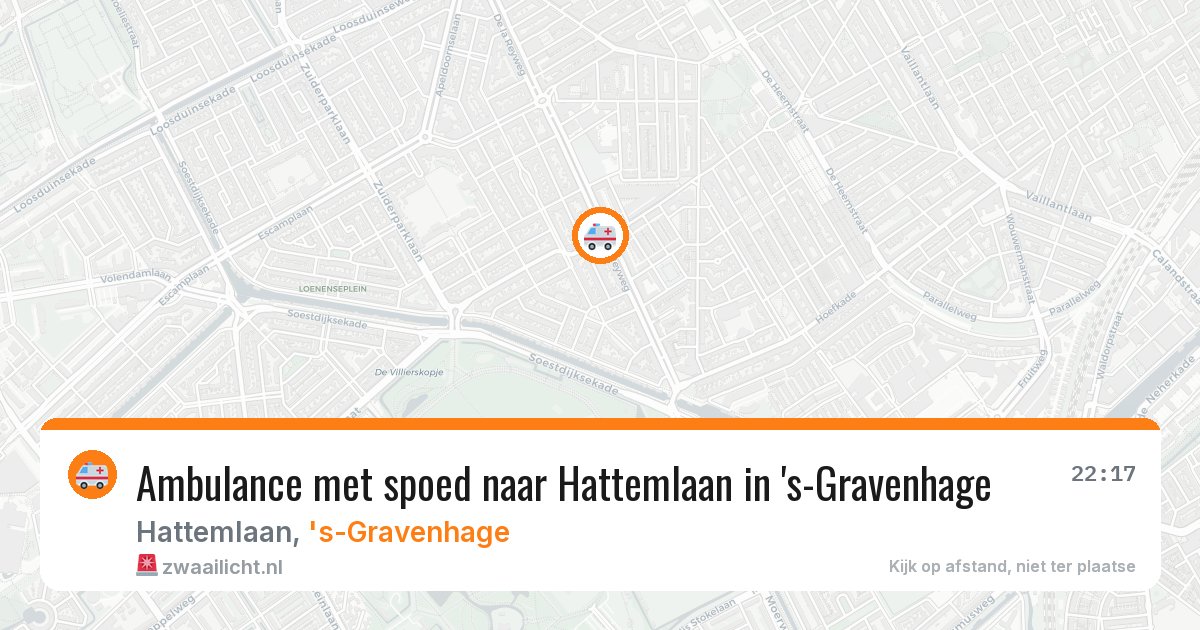 Ambulance met spoed naar Hattemlaan in 's-Gravenhage — 15 jul 2026