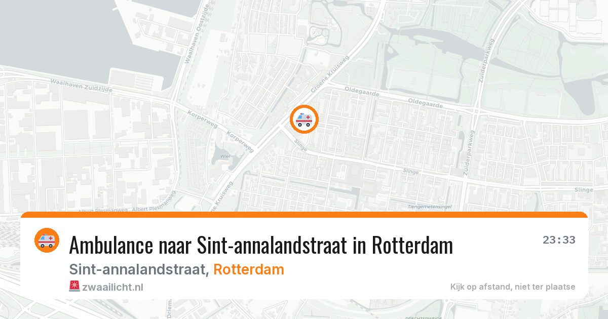 Ambulance naar Sint-annalandstraat in Rotterdam — 14 mei 2026