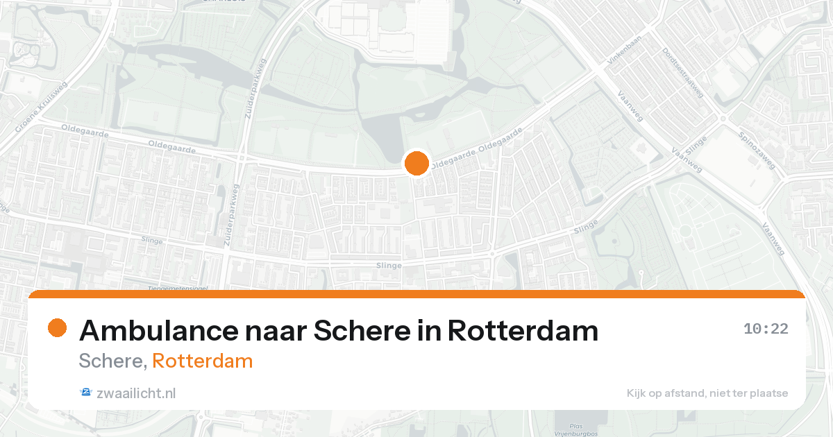 Ambulance naar Schere in Rotterdam — 21 aug 2026