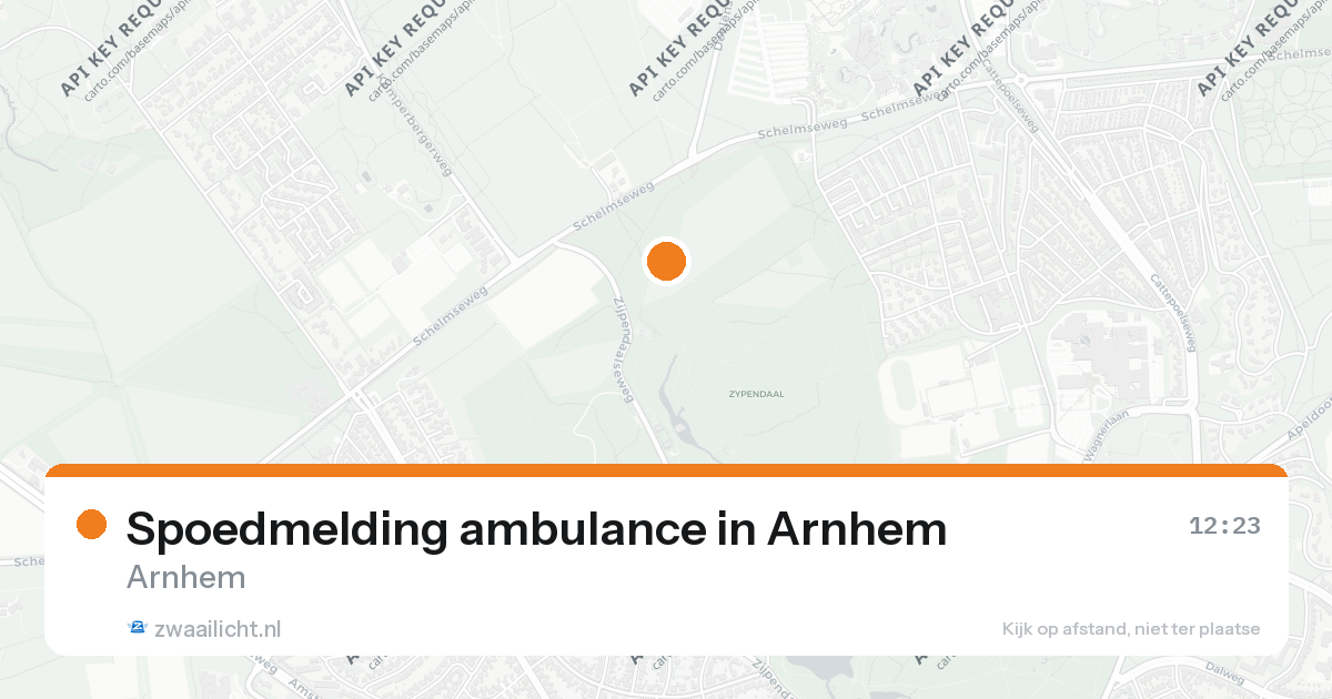 Spoedmelding ambulance in Arnhem — 26 aug 2026