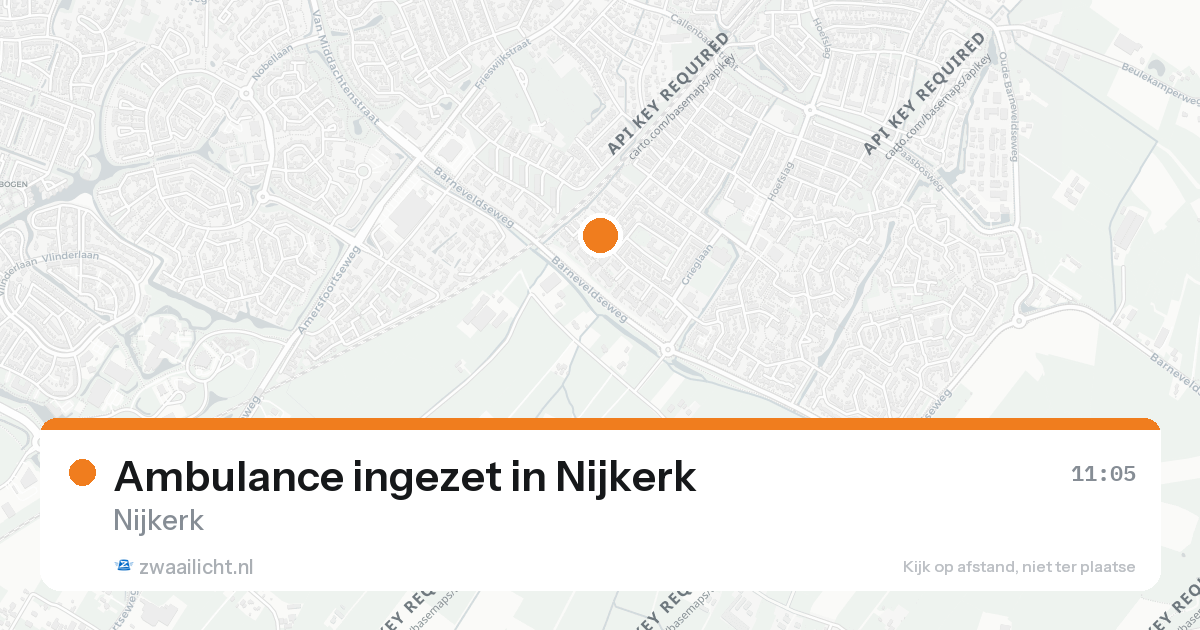 Ambulance ingezet in Nijkerk — 26 aug 2026