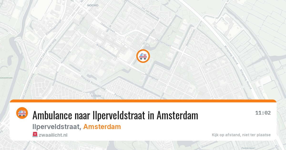 Ambulance naar Ilperveldstraat in Amsterdam — 11 mei 2026