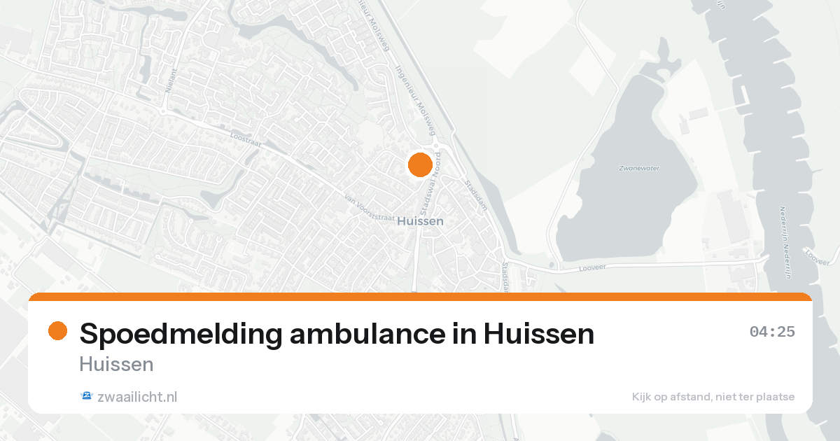 Spoedmelding ambulance in Huissen — 6 mei 2026