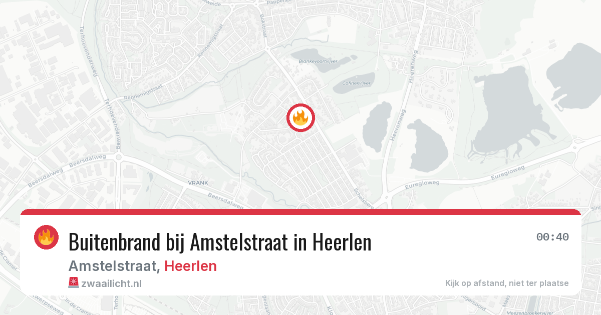 Buitenbrand bij Amstelstraat in Heerlen — 5 aug 2026