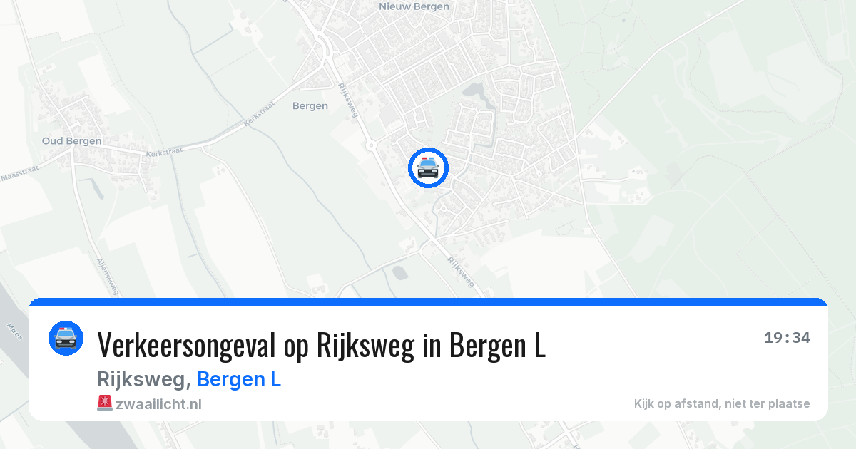 Verkeersongeval op Rijksweg in Bergen L — 15 feb 2026