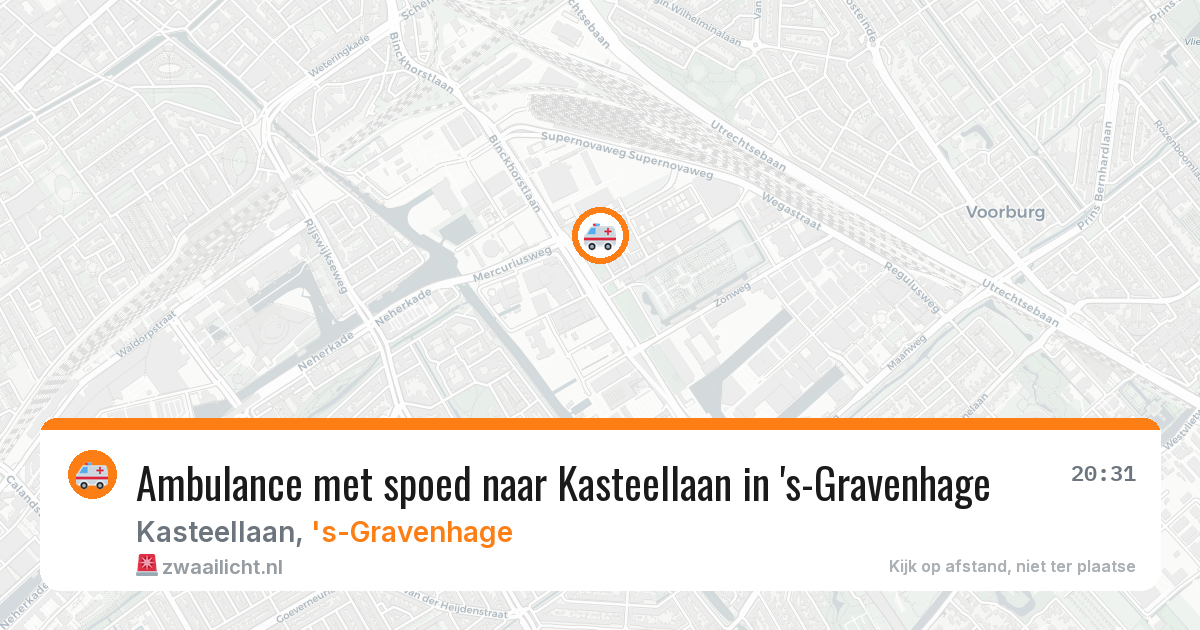 Ambulance met spoed naar Kasteellaan in 's-Gravenhage — 14 apr 2026