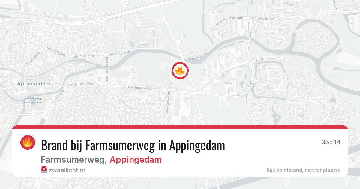 Brand bij Farmsumerweg in Appingedam — 28 jun 2026