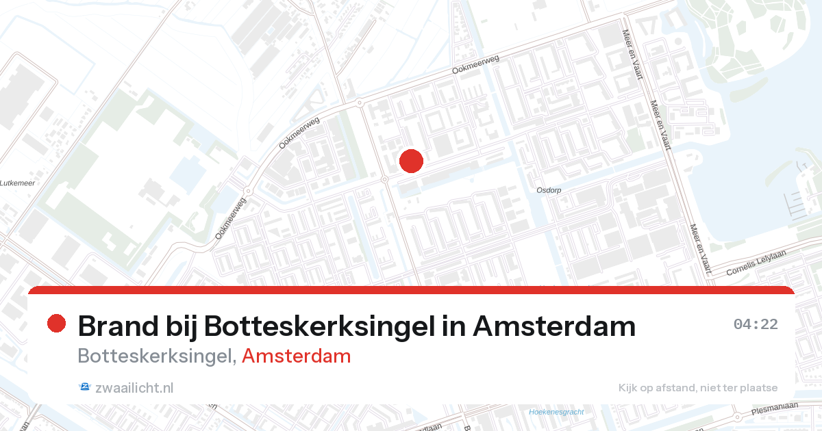 Brand bij Botteskerksingel in Amsterdam — 22 jun 2026