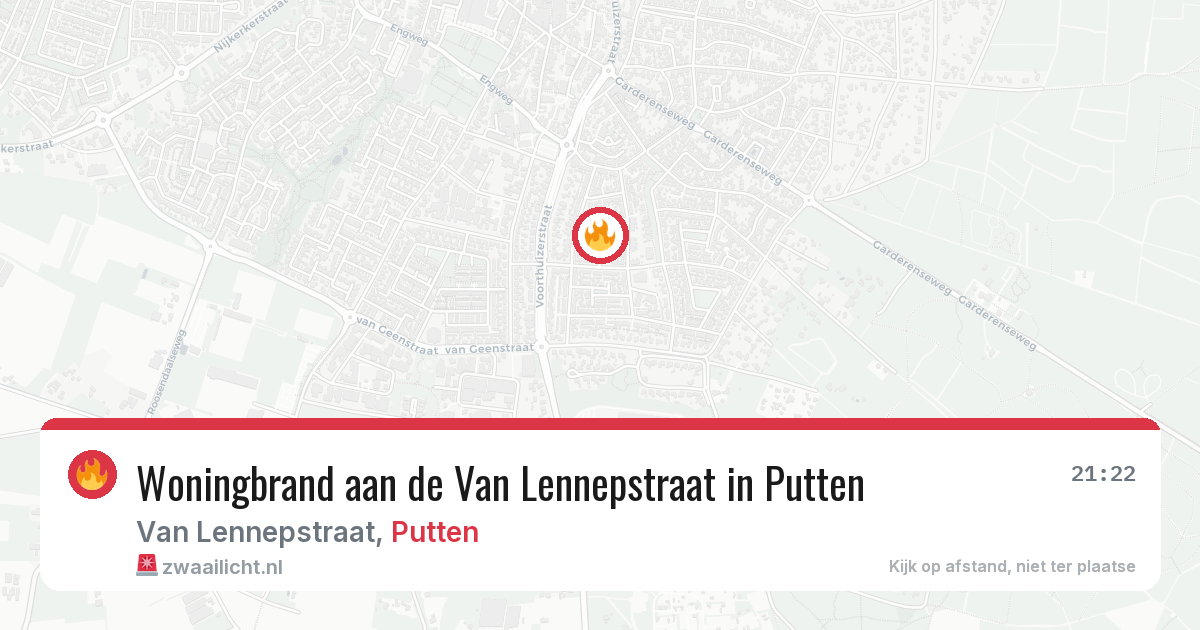 Woningbrand aan de Van Lennepstraat in Putten — 2 apr 2026