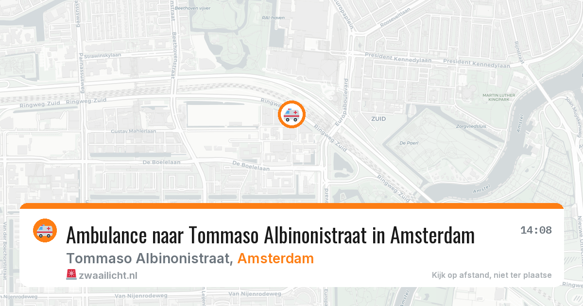 Ambulance naar Tommaso Albinonistraat in Amsterdam — 21 mei 2026