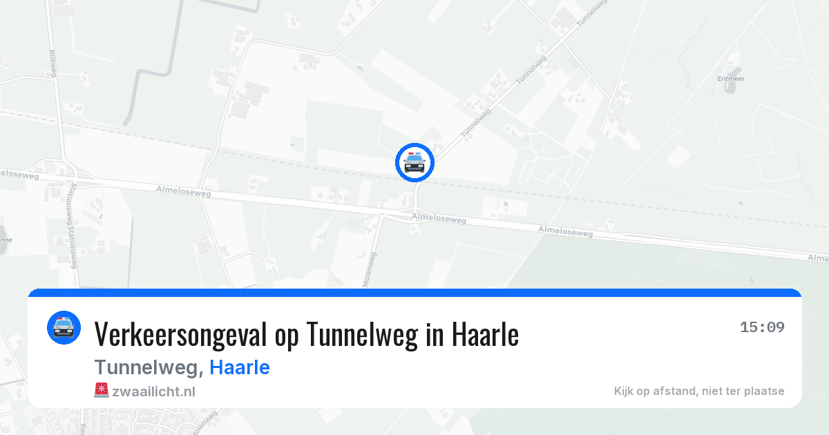 Verkeersongeval op Tunnelweg in Haarle — 5 jul 2026