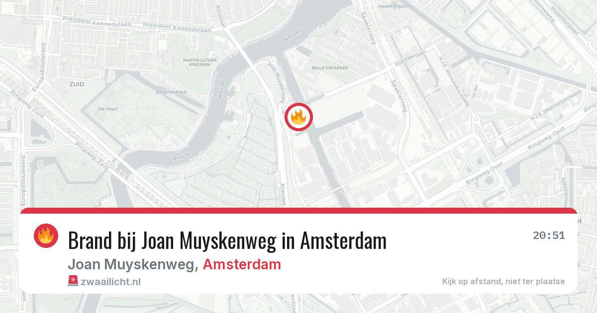 Brand bij Joan Muyskenweg in Amsterdam — 20 mei 2026