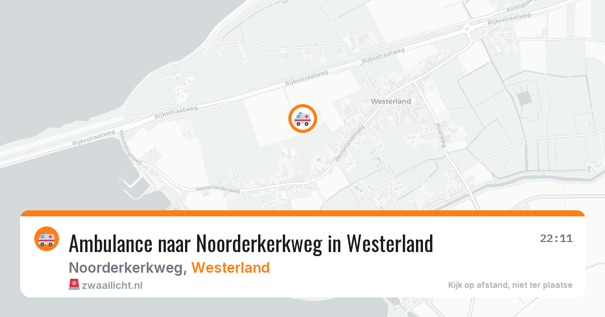 Ambulance naar Noorderkerkweg in Westerland — 21 jun 2026