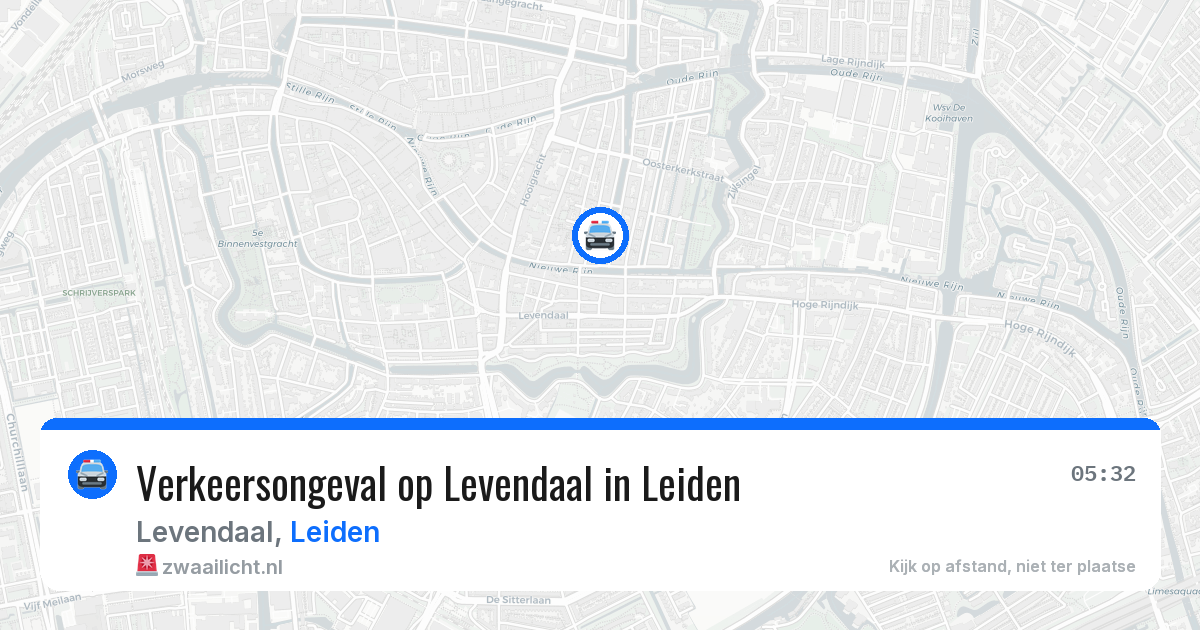 Verkeersongeval op Levendaal in Leiden — 24 jul 2026