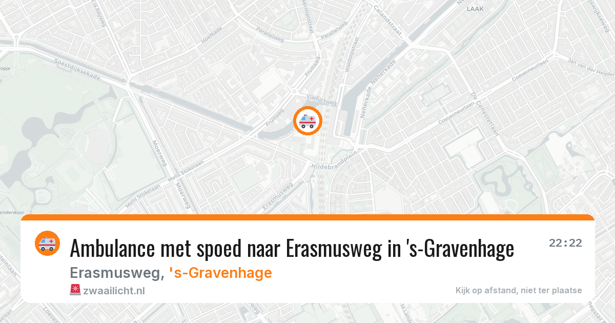 Ambulance met spoed naar Erasmusweg in 's-Gravenhage — 1 jul 2026